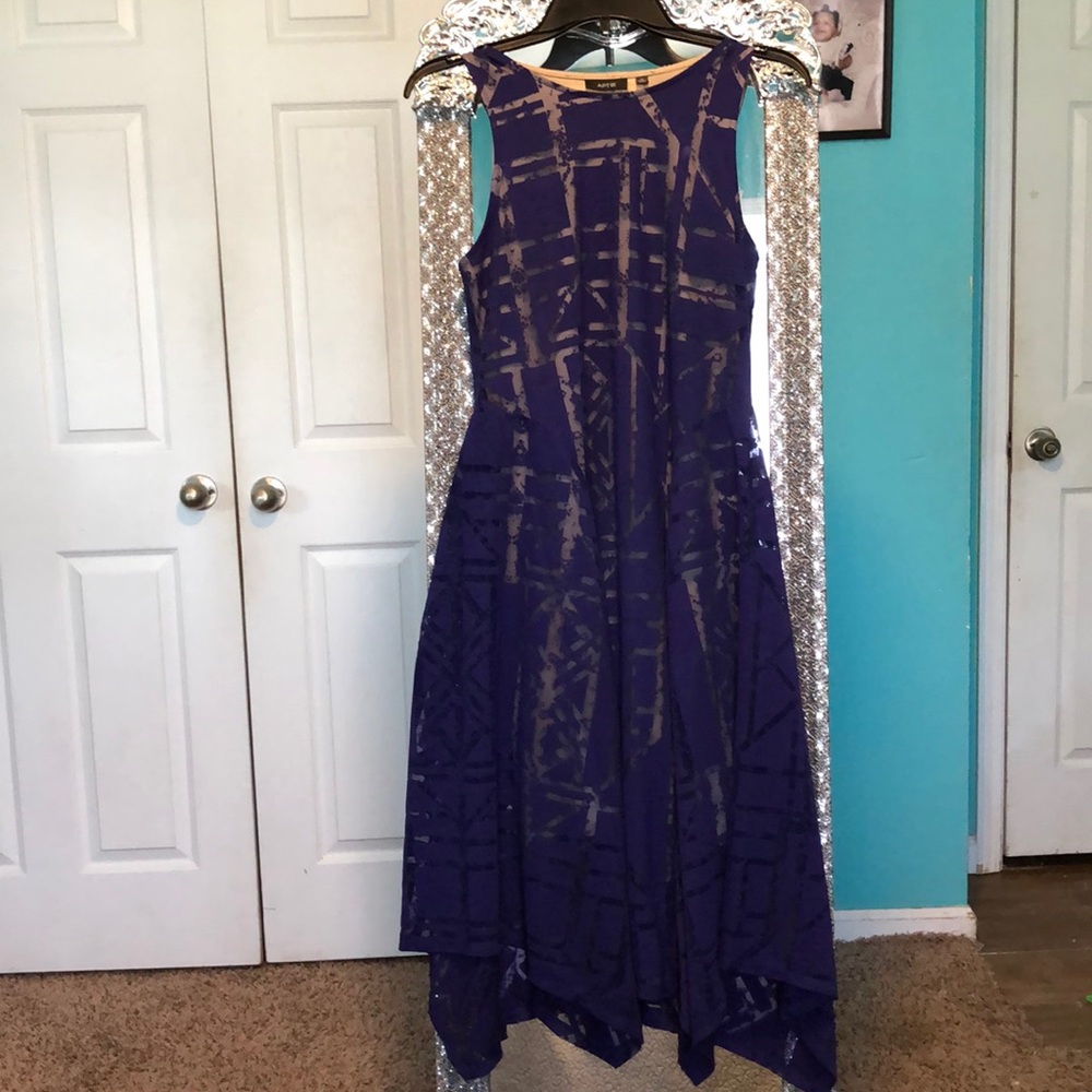 Navy blue mini/midi dress